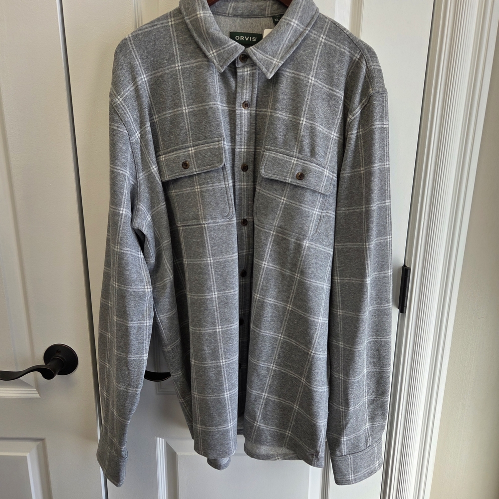 Orvis Mens Snowy River Shirt - NWT - Gray